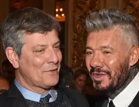 Mario Pergolni y Marcelo Tinelli.