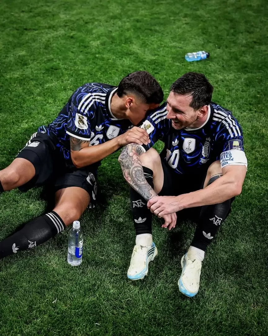 Selección Argentina después del triunfo a Inglaterra