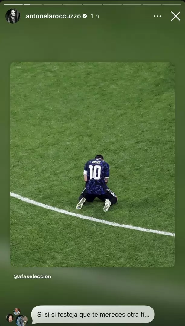 Así presumió a Antonela Roccuzzo a Messi tras el reinado de Argentina