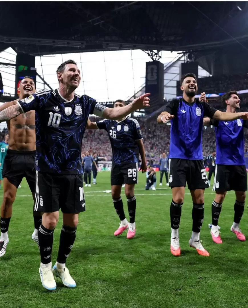 La Scaloneta festejó un nuevo pase a la final del Mundial