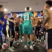 Filtran los videos de los vestuarios de la gloria: así festejó la Scaloneta puertas adentro