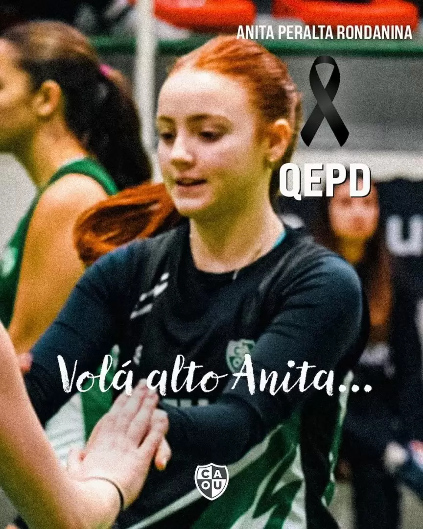 Murió Anita Peralta Rondanina, la joven promesa del vóley que luchó cuatro días por su vida