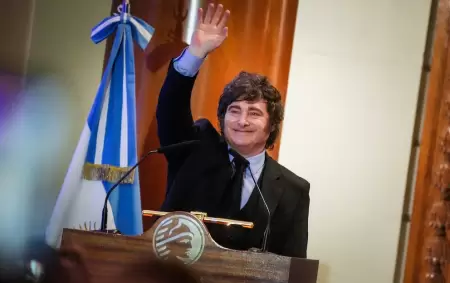 Javier Milei en el 172 aniversario de la Bolsa de Comercio de Buenos Aires.