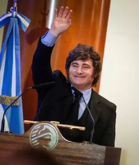 Javier Milei en el 172 aniversario de la Bolsa de Comercio de Buenos Aires.