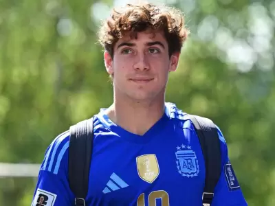 Franco Colapinto lleg� con la 10 de Lionel Messi a las pr�cticas del Gran Premio de B�lgica.