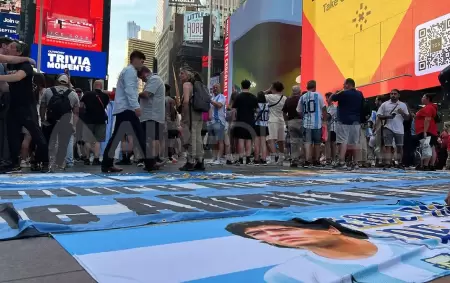 Fiebre por la final entre Argentina y Espa�a