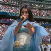 Piel de gallina: el emocionante Himno de María Becerra antes de Argentina-España
