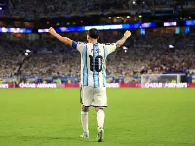 La emoci�n de Lionel Messi tras la final
