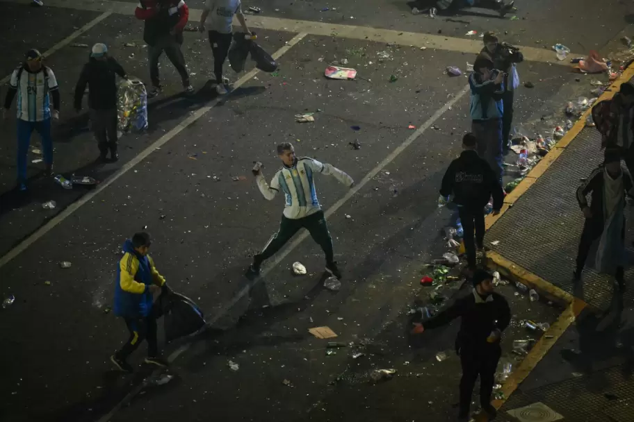 15 detenidos en el Obelisco tras el subcampeonato de la Selección