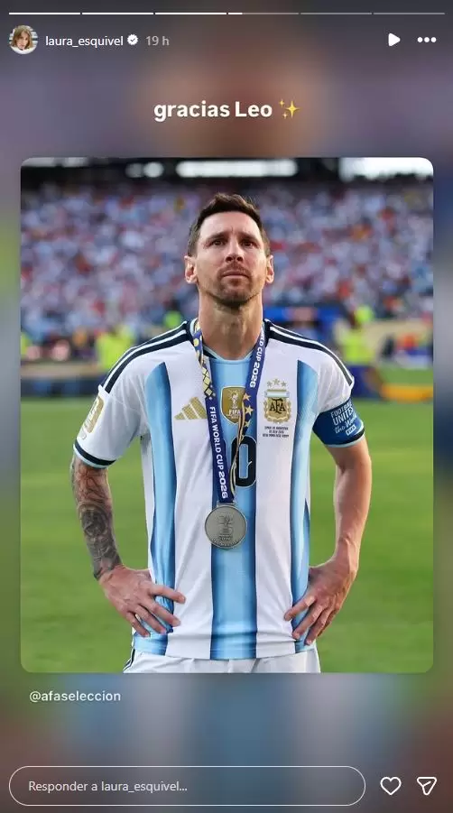 Las publicaciones de Laura Esquivel para felicitar a España y advertir sobre la campaña de odio contra Argentina.