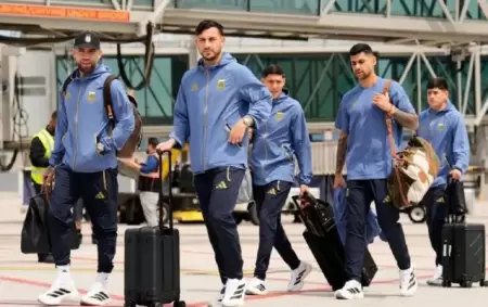 Los futbolistas de la Scaloneta volvieron sin la copa y su familia los banc�.