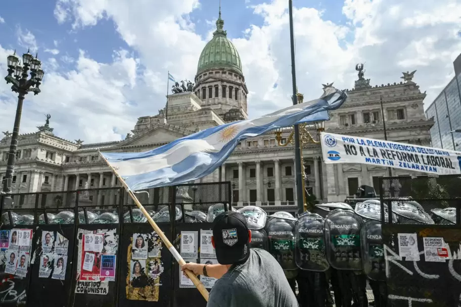 Marcha del CGT en el Congreso