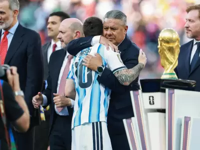 "Chiqui" Tapia con Messi y De Paul en el Mundial 2026