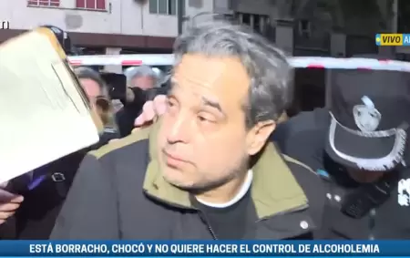 "Reconozco que tom� de m�s", dijo