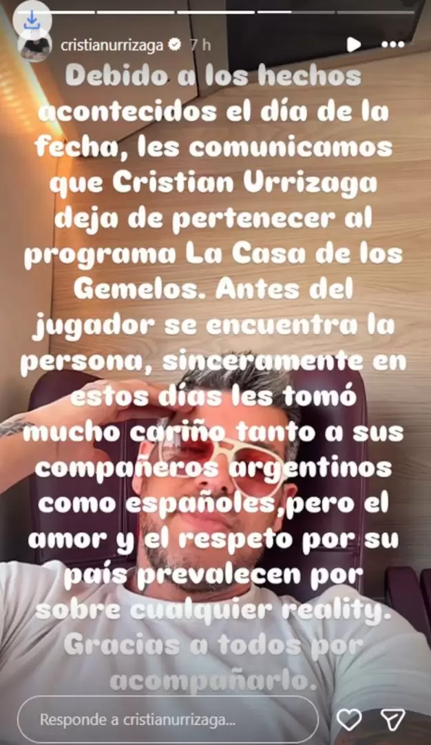 El descargo de Cristi�n U.