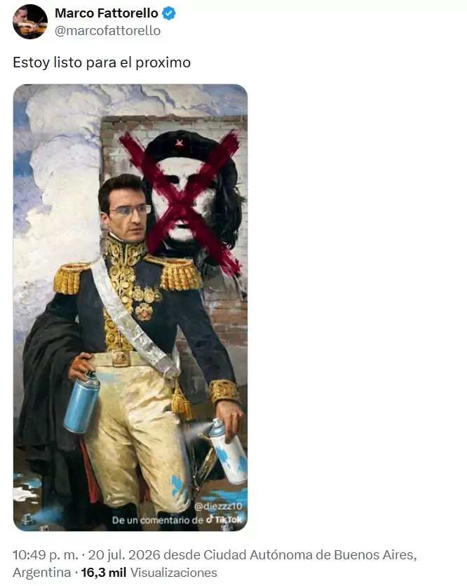 Marco Fattorello y su cruzada contra el Che Guevara en las universidades públicas de Argentina.