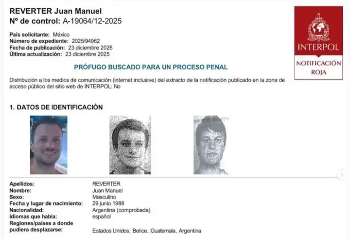 Juan Manuel Reverter fue detenido por el femicidio de la modelo argentina Agostina Jalabert en Playa del Carmen