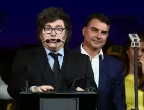 Javier Milei y Fl�vio Bolsonaro