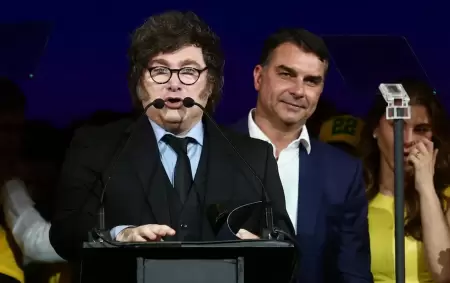 Javier Milei y Fl�vio Bolsonaro