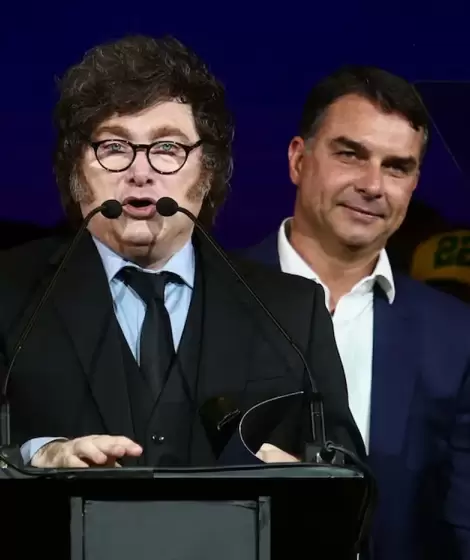 Javier Milei y Fl�vio Bolsonaro