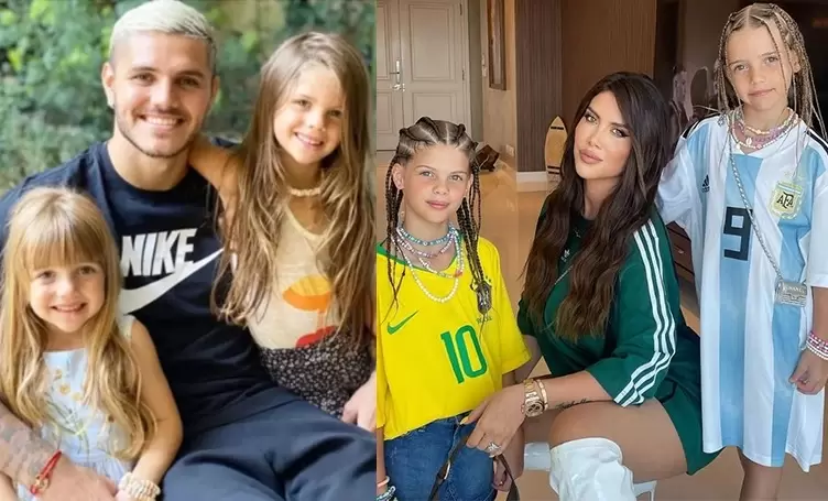 Wanda Nara y Mauro Icardi enfrentados por sus hijas