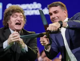 Javier Milei y Fl�vio Bolsonaro