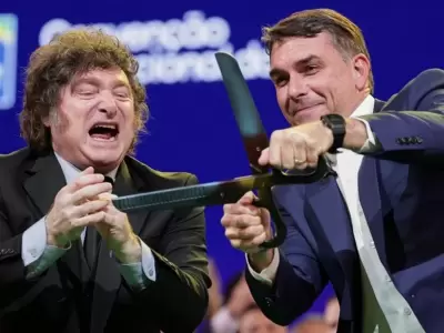 Javier Milei y Fl�vio Bolsonaro