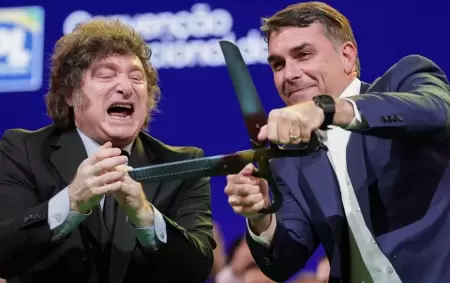 Javier Milei y Fl�vio Bolsonaro