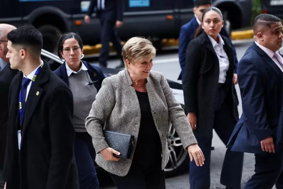 Con fuerte respaldo del FMI, Milei se muestra junto a Georgieva