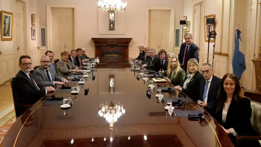 Reuni�n del gabinete argentino con Kristalina Georgieva