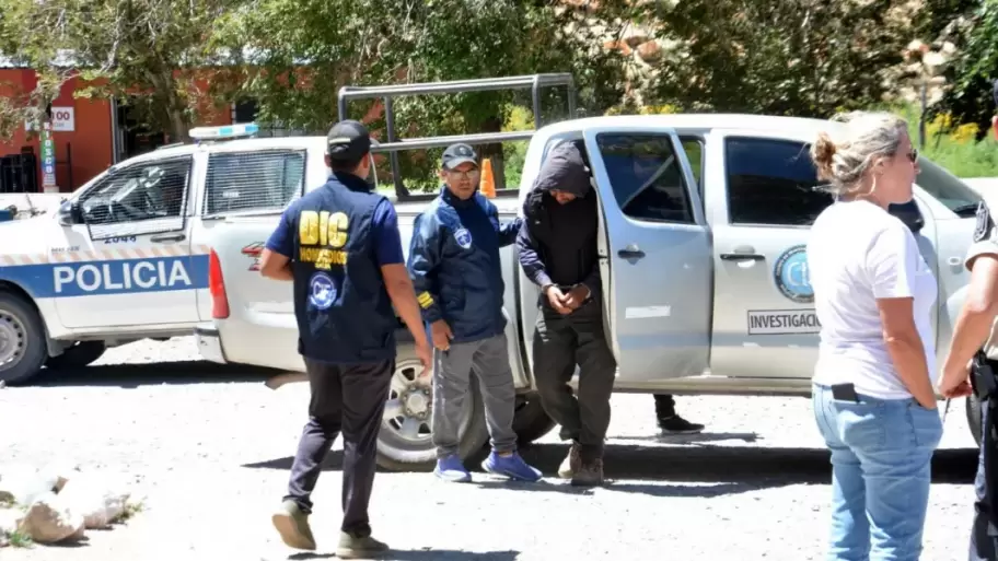 Momento de la detenci�n de Daniel Orlando Serapio�