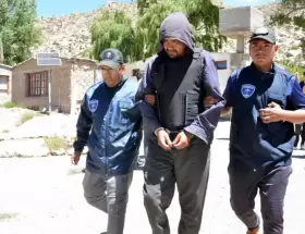Momento de la detenci�n de Daniel Orlando Serapio�