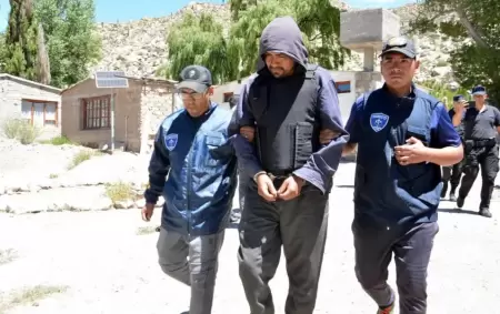 Momento de la detenci�n de Daniel Orlando Serapio�