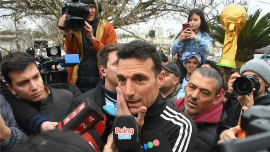 Lionel Scaloni en Pujato