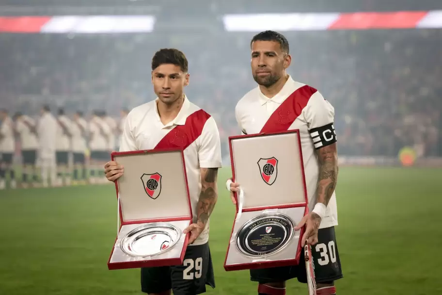Tras el Mundial, Montiel y Otamendi volvieron a jugar en River