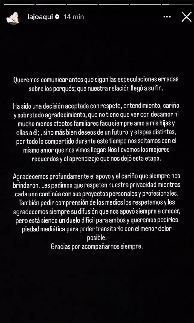 La triste carta de La Joaqui