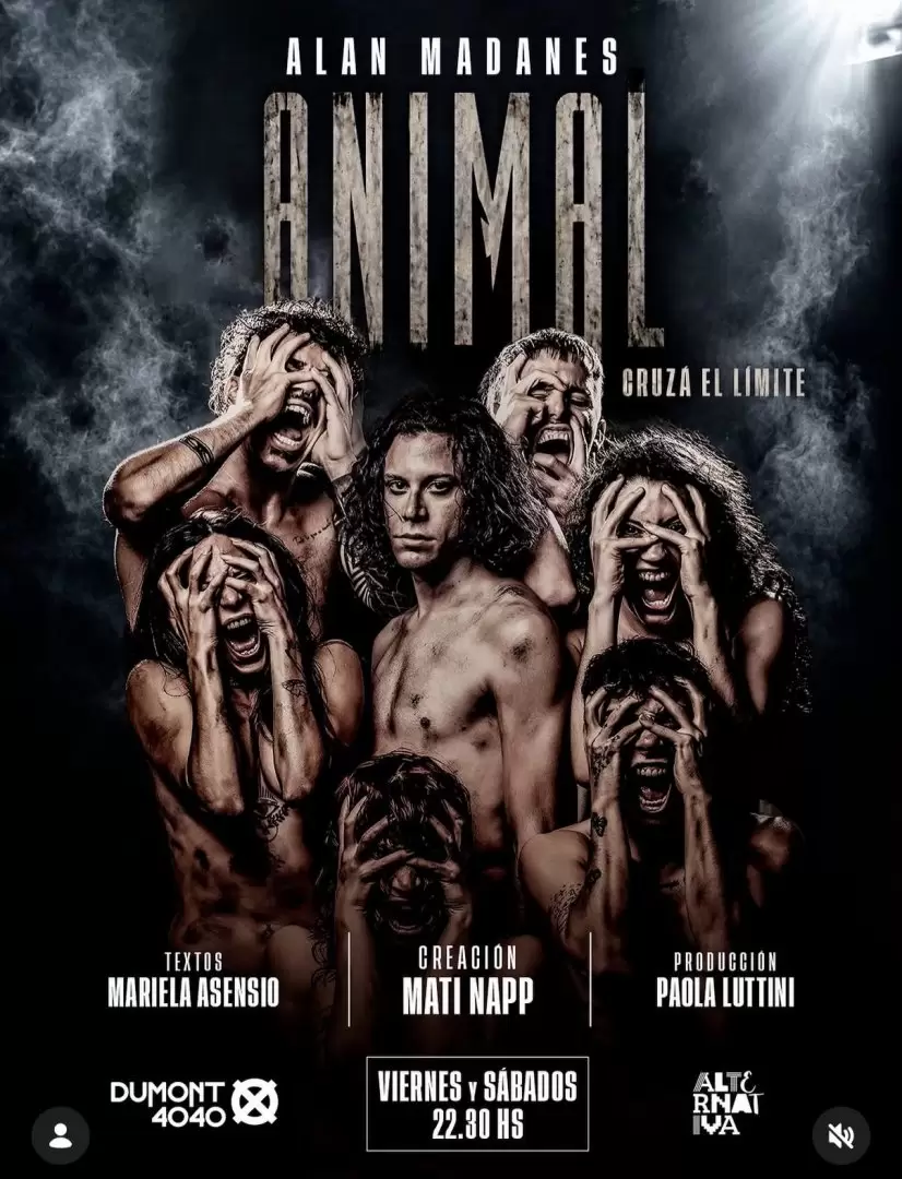 ANIMAL (Cruz� el l�mite), la primera obra que lo encuentra como creador y director