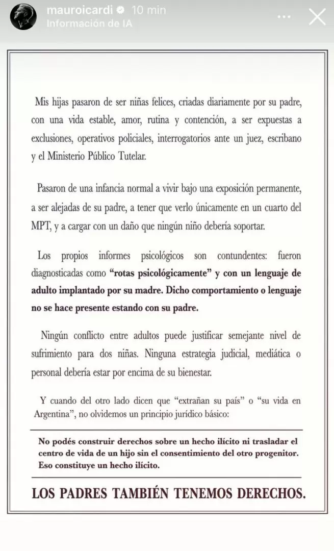 El comunicado de Mauro Icardi