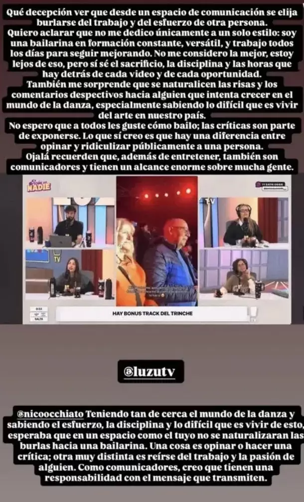 El descargo de Kiara Aldeco
