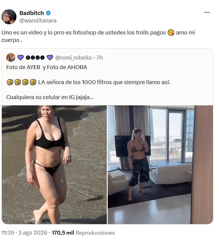 Wanda se mostró junto a sus hijas en Italia