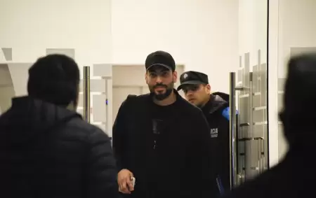Facundo Moyano al salir de la Alcald�a