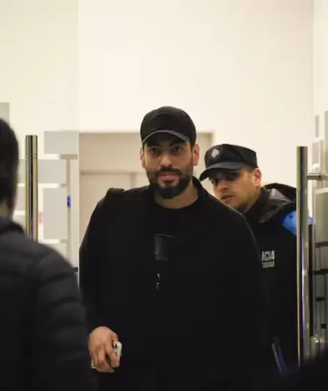 Facundo Moyano al salir de la Alcald�a