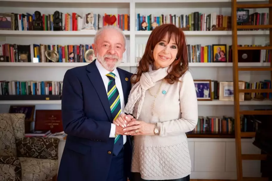 La visita de Lula a CFK en San Jos� 1111