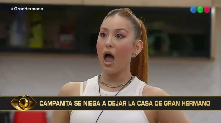 Campanita se neg� a salir de la casa y la producci�n la amenaz� con sancionar a sus compa�eros