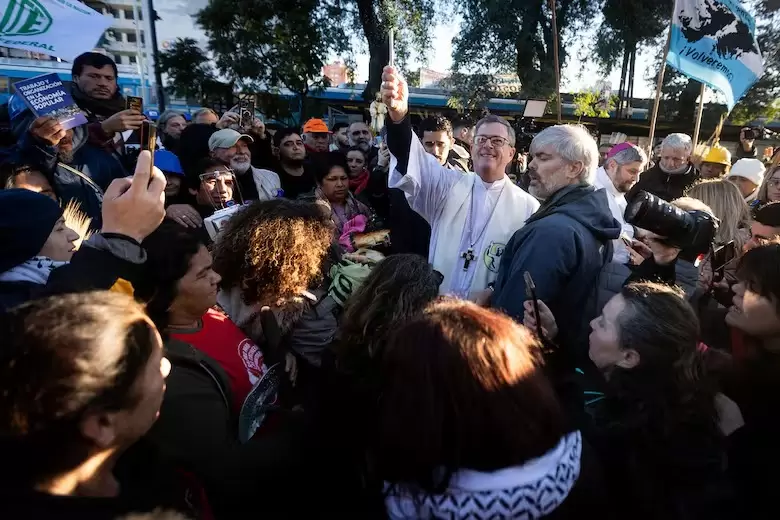 El duro mensaje de García Cuerva en San Cayetano copntra el Gobierno