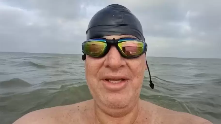 Leandro Rud se dedic� al nado en aguas abiertas como pr�ctica terap�utica.