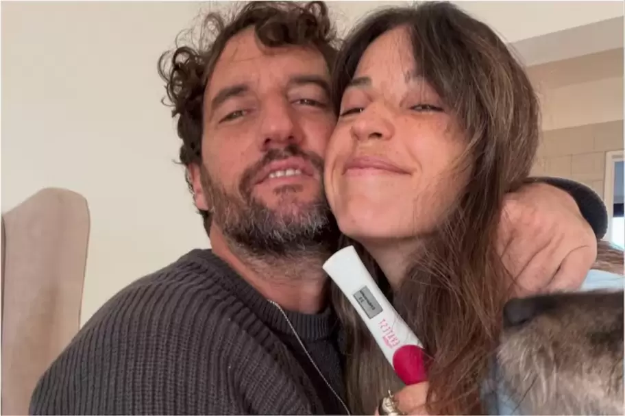 Cande Molfese y su pareja