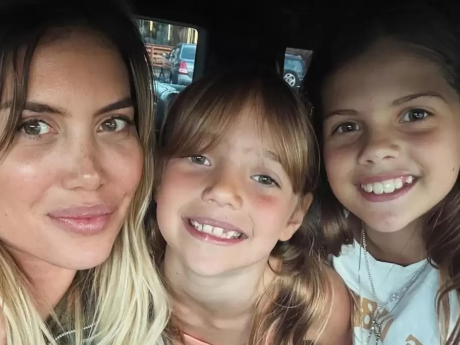 Se difundió el video de Wanda Nara y sus hijas