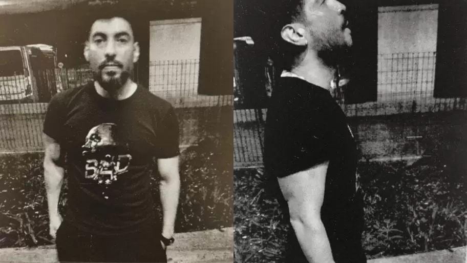 Facundo Moyano al momento de su detención
