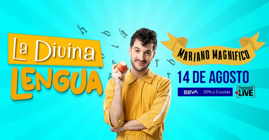 Mariano Magnífico estrena La Divina Lengua el 14 de agosto en el Teatro Premier.